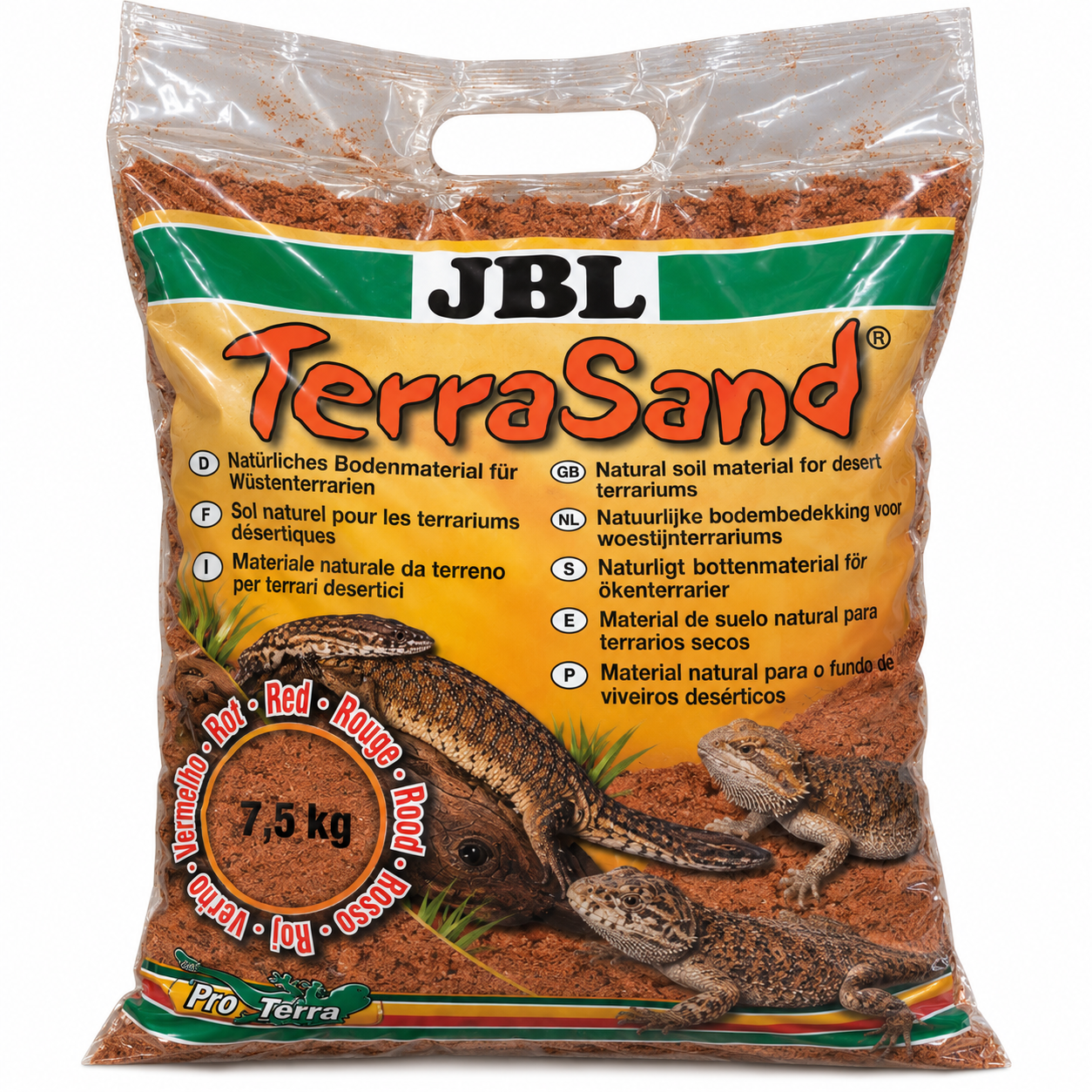 JBL TerraSand Rouge 5 L sable fin pour animaux de désert comme les serpents et les uromastyx