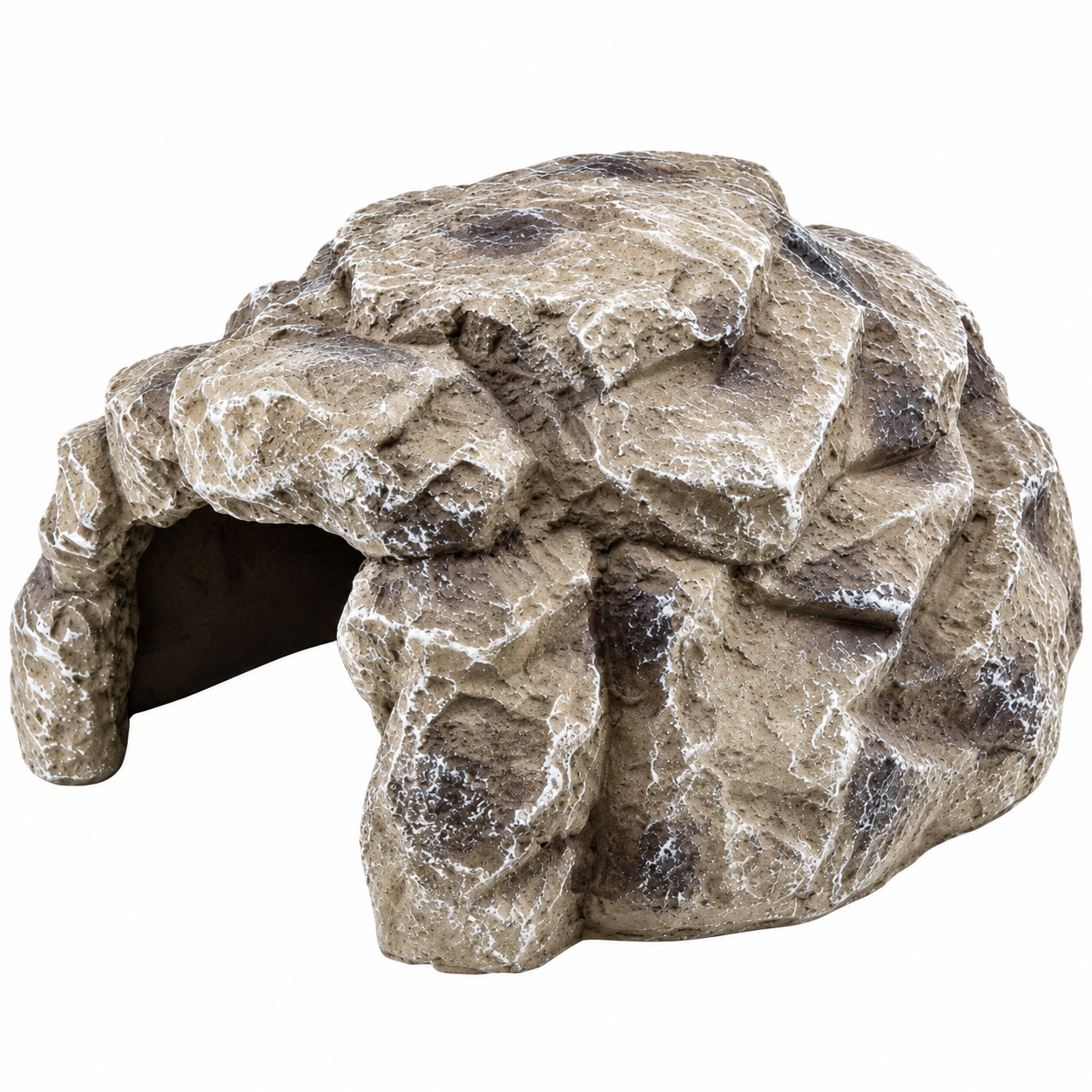 HOBBY Cera Granite Cave 3 décoration 28,5 × 24 × 16 cm pour aquarium et terrarium