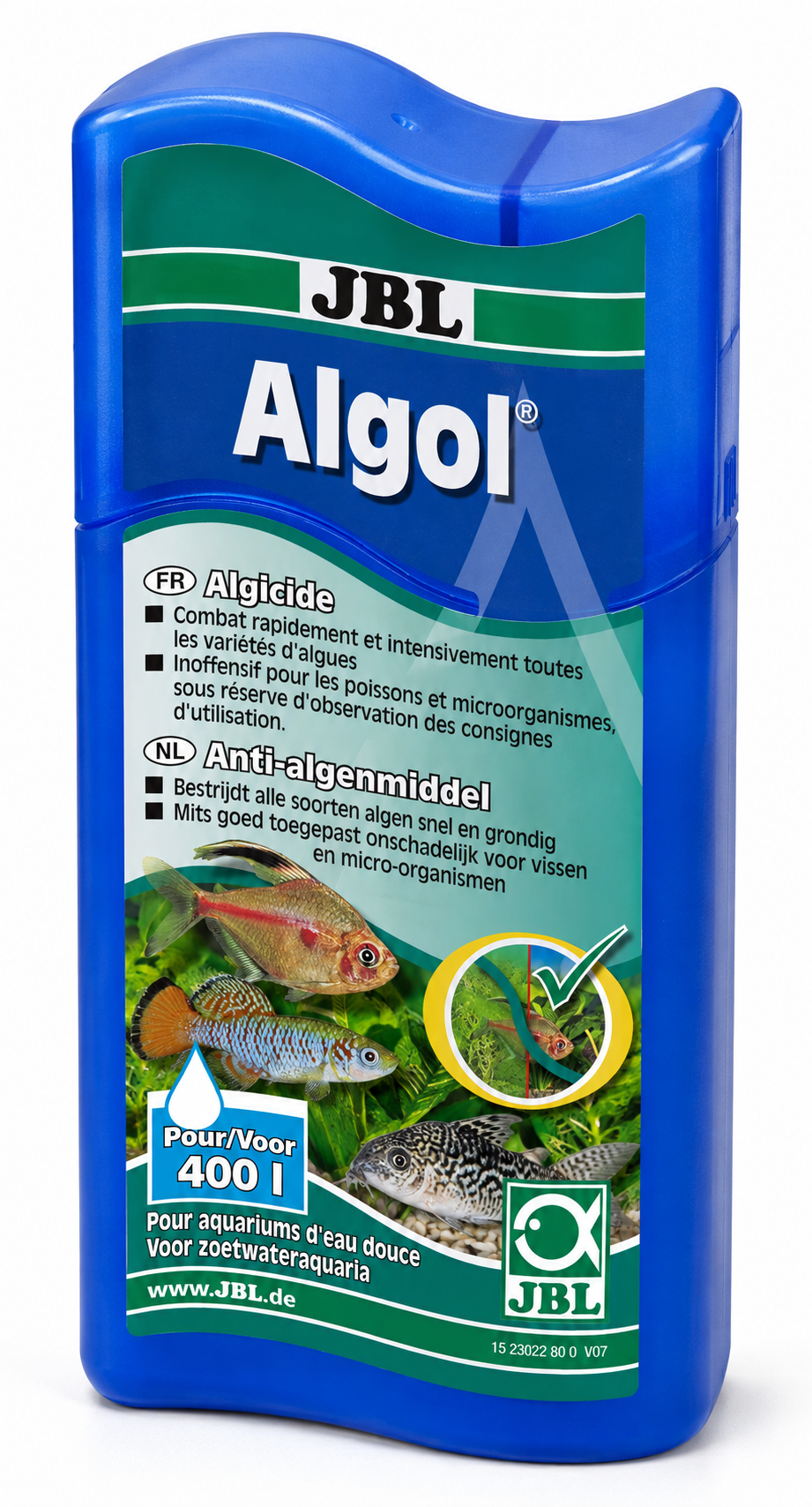 JBL Algol 100 ml résout et régule rapidement les problèmes d\'algues en aquarium