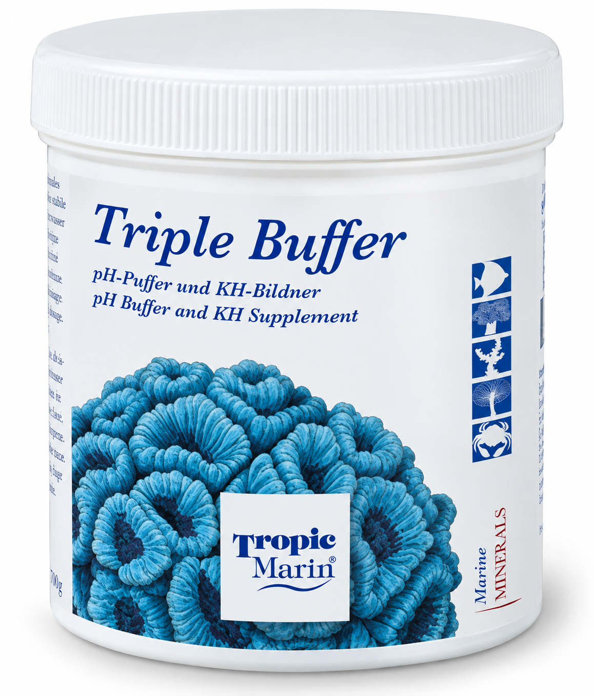 TROPIC MARIN Triple Buffer 250 gr régule le pH et augmente la capacité du pouvoir tampon