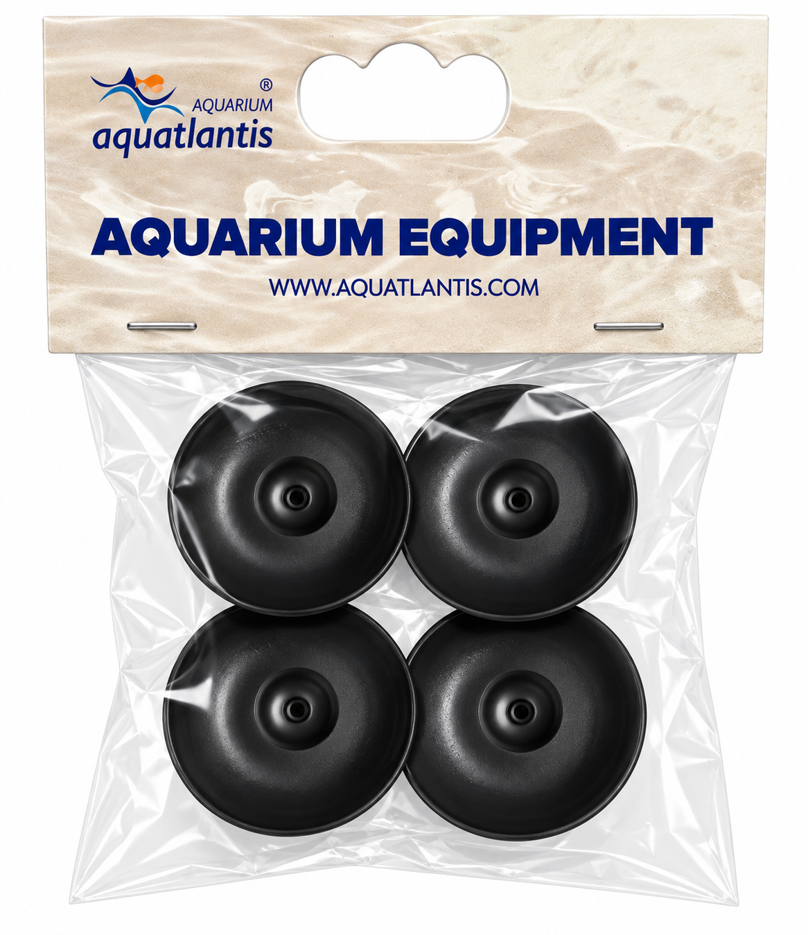 AQUATLANTIS Lot de 4 ventouses double pour filtre BioBox ou autre