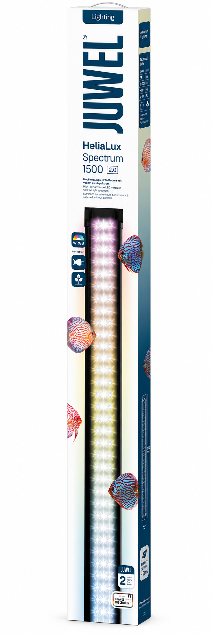 JUWEL HeliaLux Spectrum 1500 2.0 réglette LEDs 150 cm 60W universelle ou pour aquariums Rio 400, 450 et Vision 450