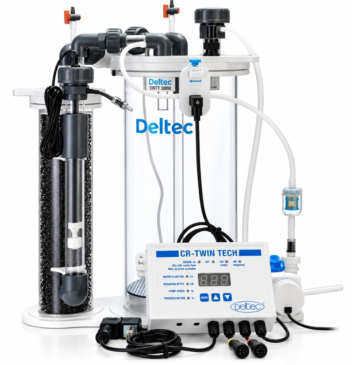 DELTEC CR TwinTech 3000 kit réacteur à Calcium pour aquarium jusqu\'à 3000 L
