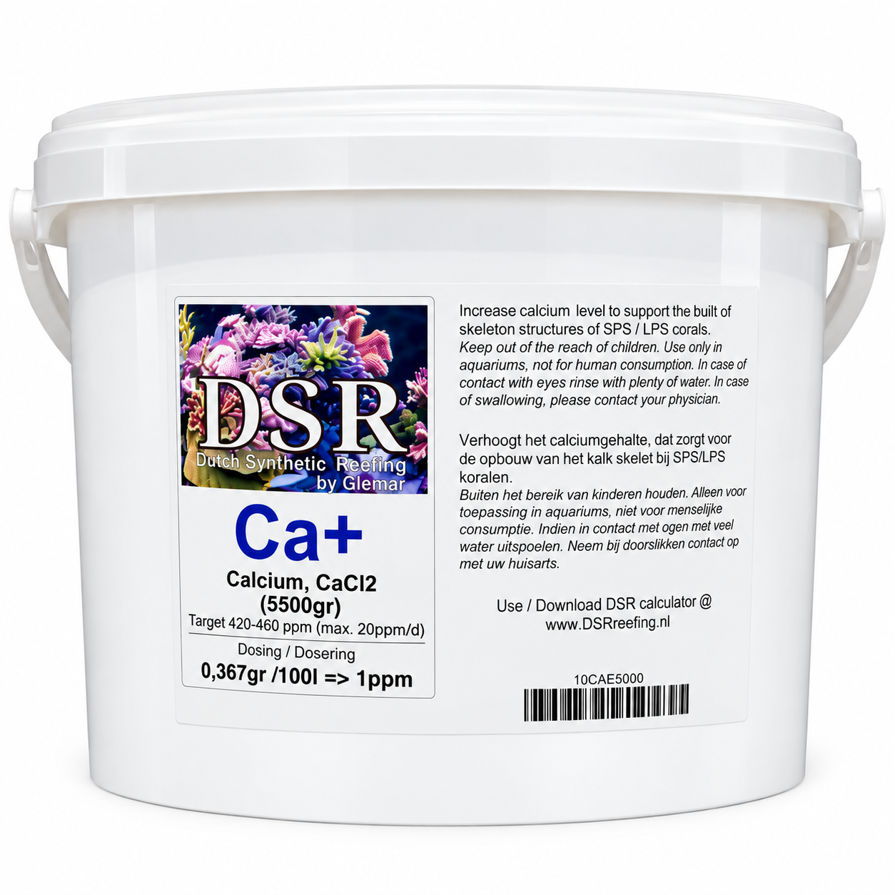 DSR Ca+ 5,5 Kg complément de Calcium en poudre pour aquarium récifal
