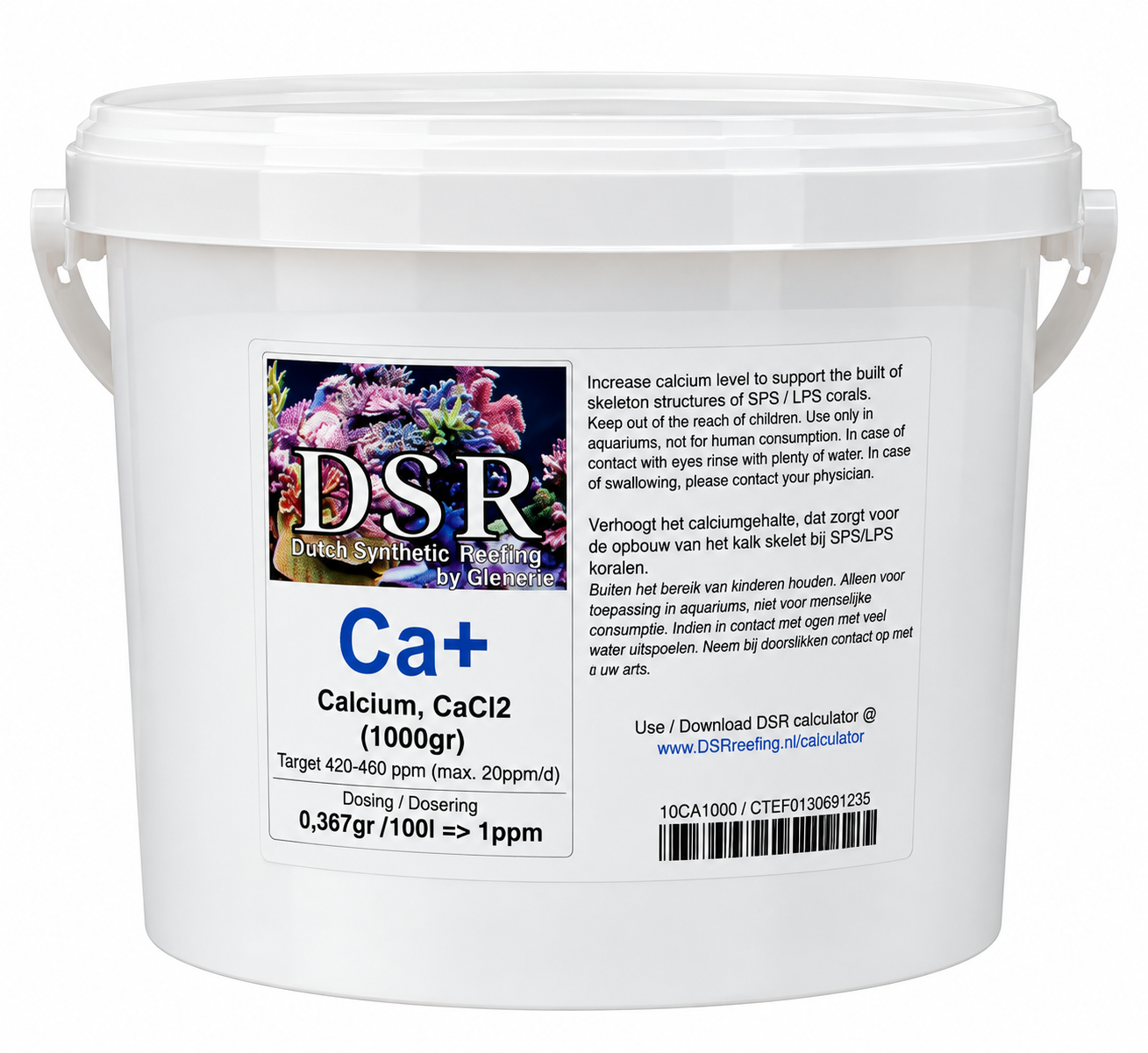 DSR Ca+ 1 Kg complément de Calcium en poudre pour aquarium récifal