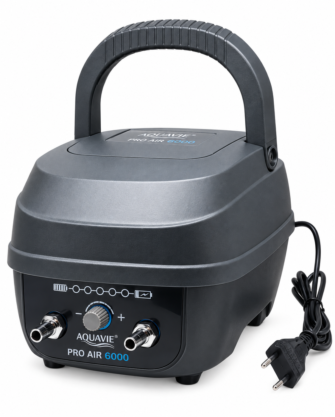 AQUAVIE Pro Air 6000 compresseur à air portable 2 x 3000 L/h avec batterie intégrée