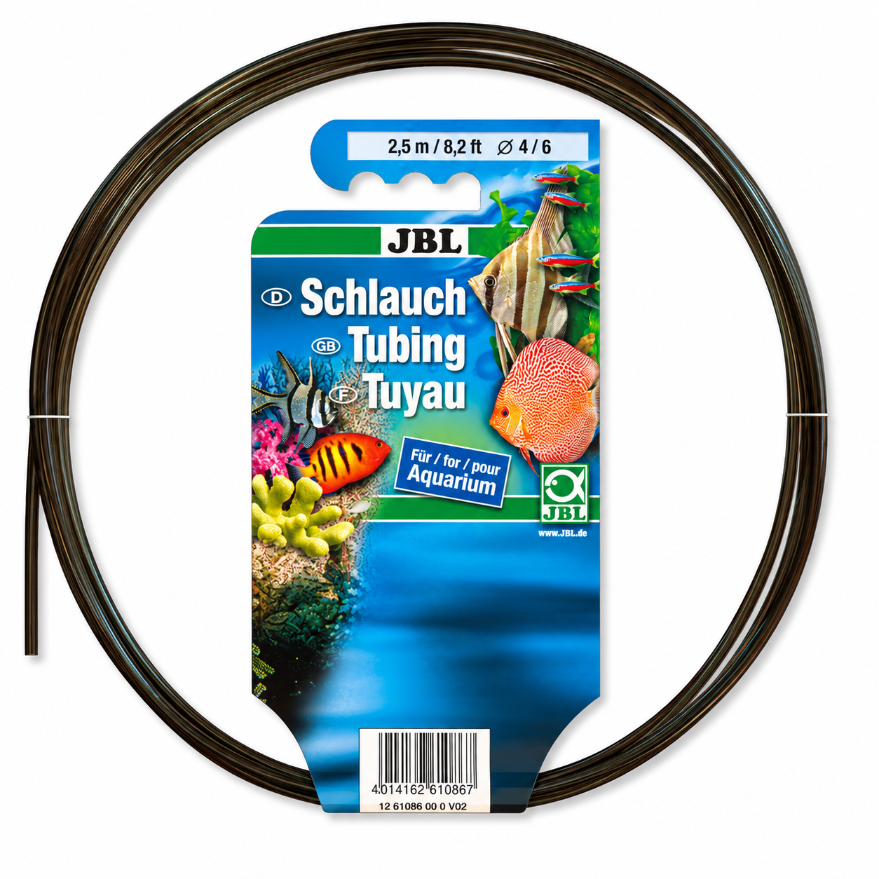 JBL Tuyau souple anti-algues gris-transparent 4/6 mm 4 m pour aquarium