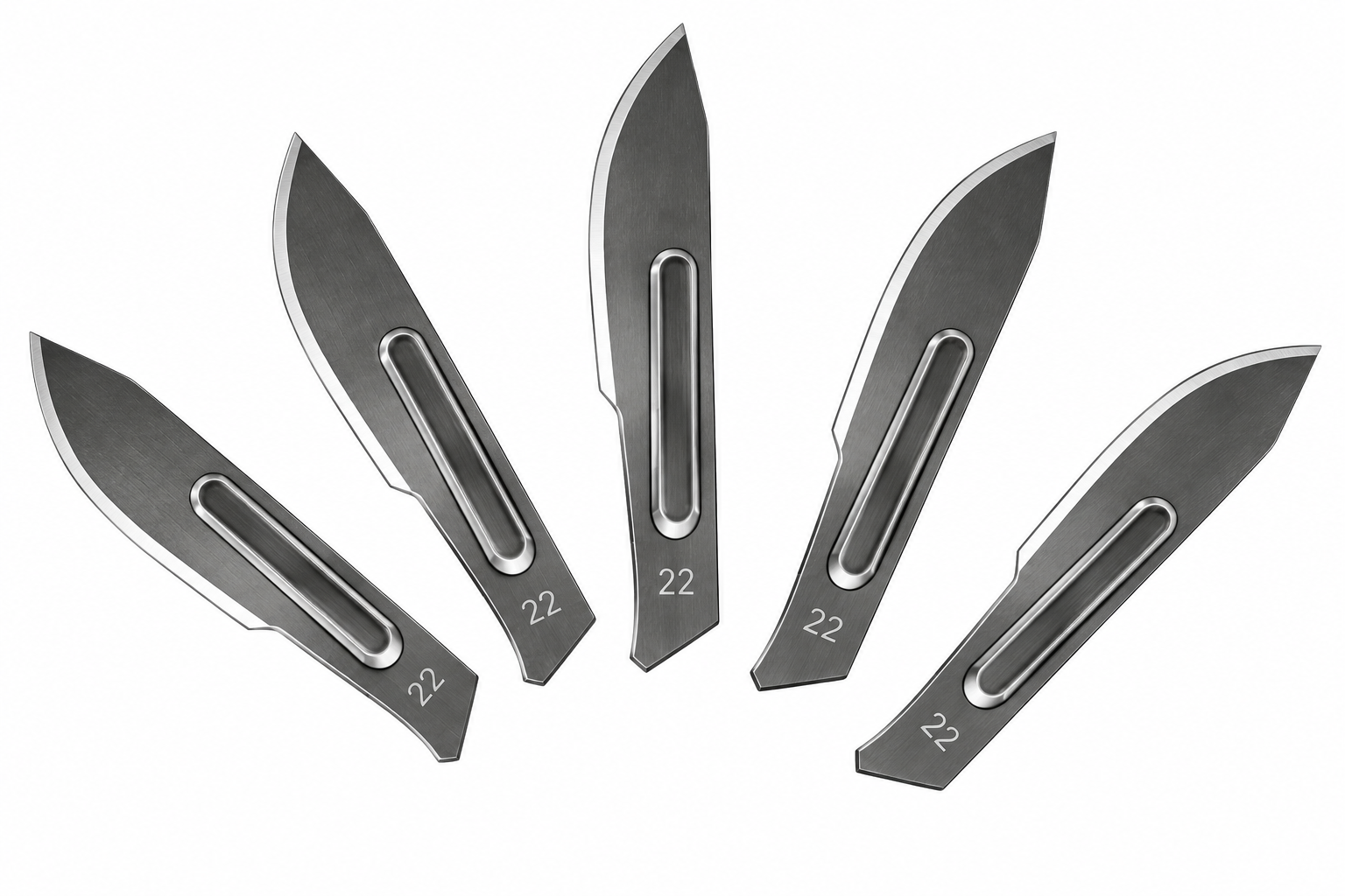 DVH Scalpel blades lot de 5 lames de rechange pour scalpel en acier chirurgical