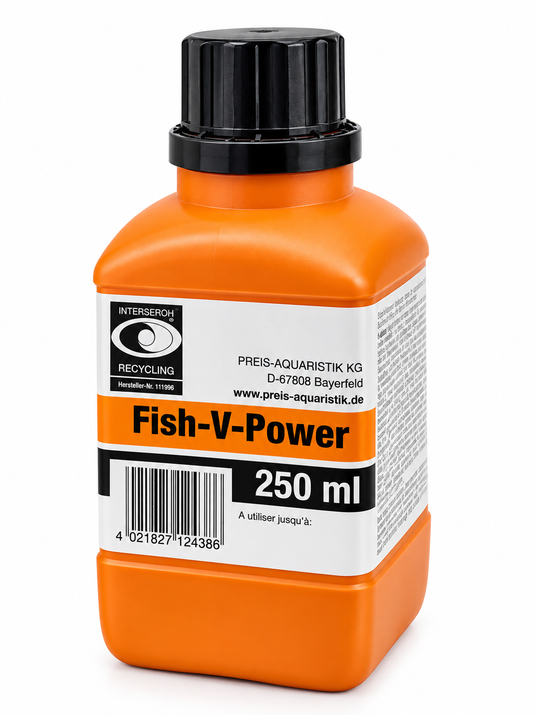 PREIS Fish V-Power 250 ml produit tonifiant et anti-stress pour poisson d\'eau douce et d\'eau de mer