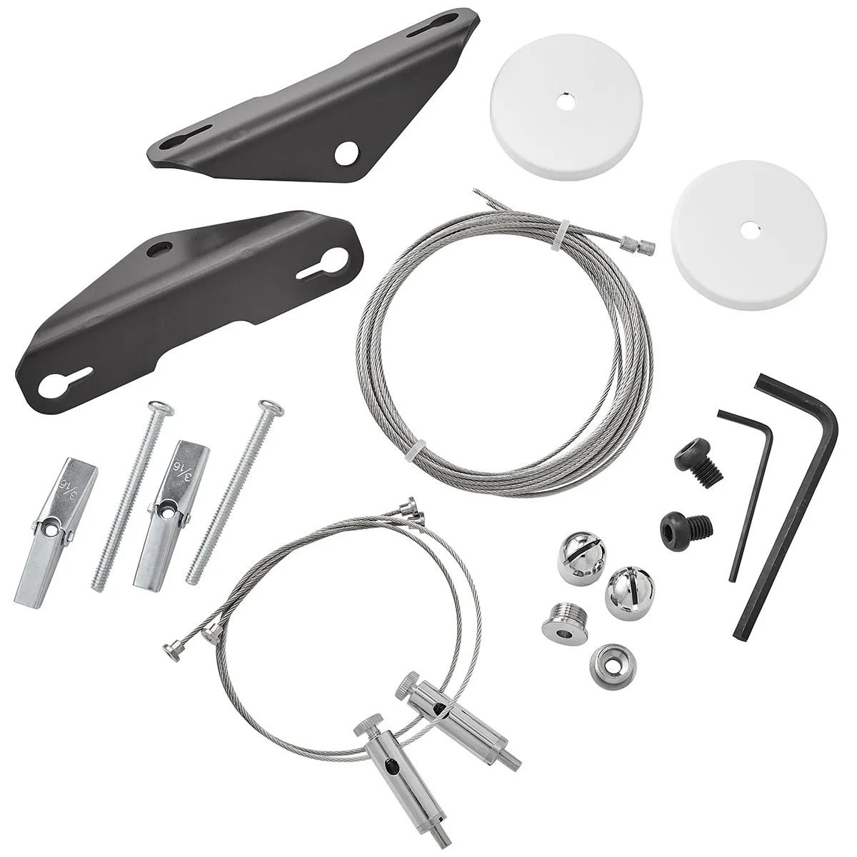 AI Edge Hanging Brackets Kit complet de câbles de suspension pour éclairages Hydra Edge 48 et 68