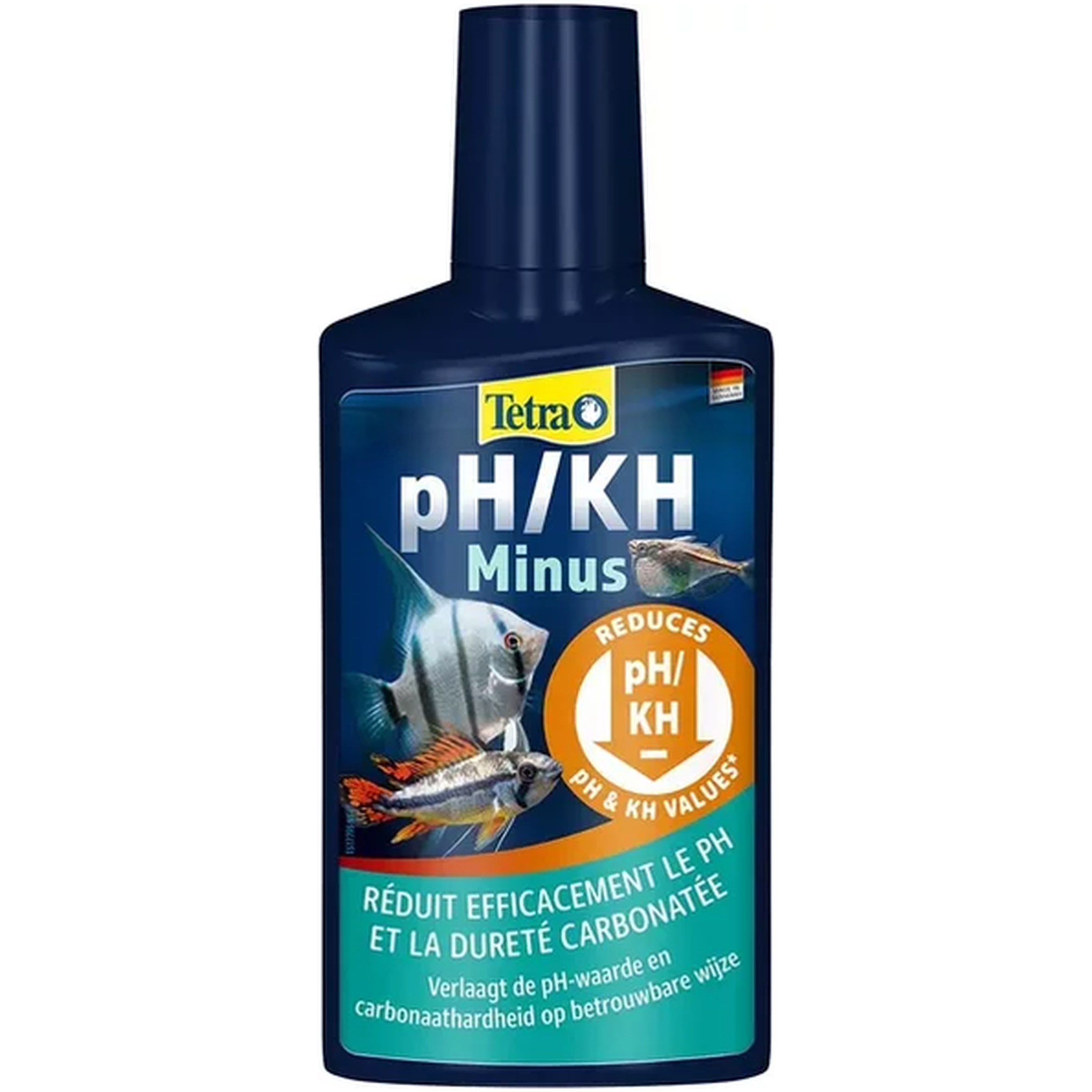 TETRA pH/KH Minus 250 ml réduit en toute sécurité le pH et le KH dans votre aquarium