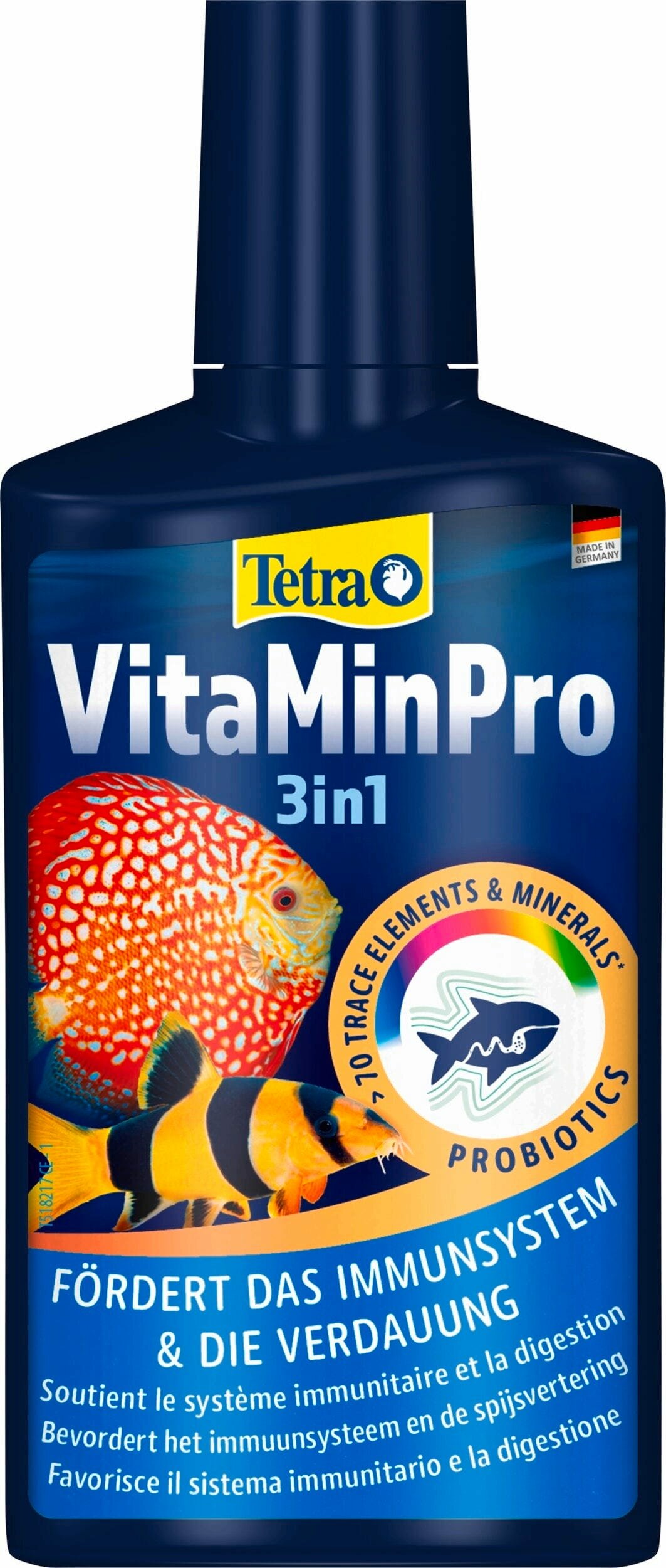TETRA VitaMinPro 250 ml vitamines, oligo-éléments, minéraux et probiotiques pour aquarium d\'eau douce