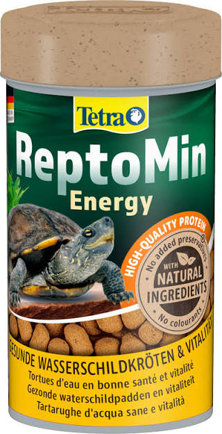 TETRA ReptoMin Energy 100 ml nourriture complète pour tortue d\'eau avec Krill, Crevettes et Oméga-3