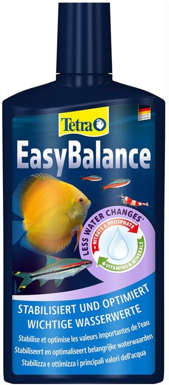 TETRA EasyBalance 500 ml préserve durablement l\'équilibre biologique de l\'eau de l\'aquarium jusqu\'à 6 mois