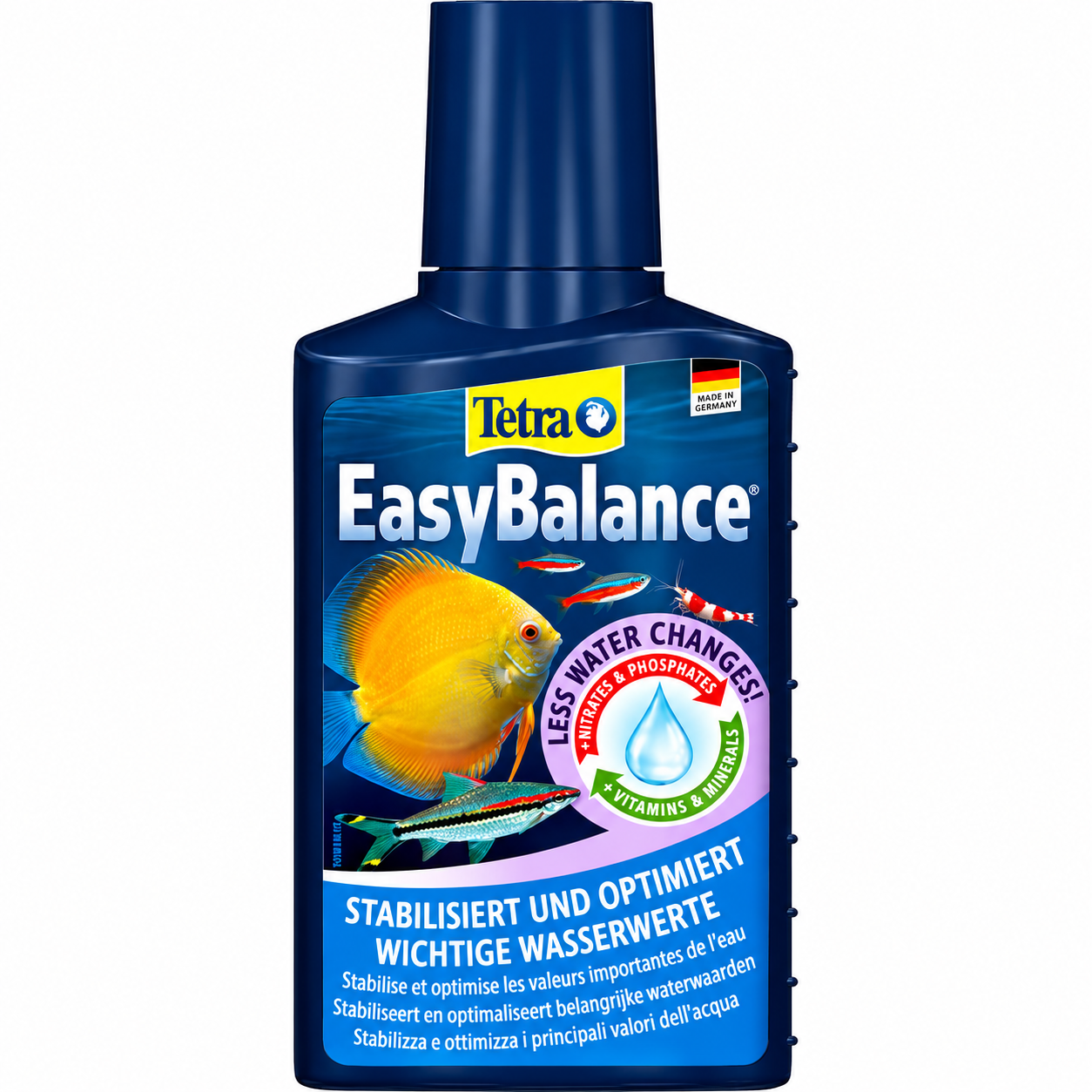 TETRA EasyBalance 100 ml préserve durablement l\'équilibre biologique de l\'eau de l\'aquarium jusqu\'à 6 mois