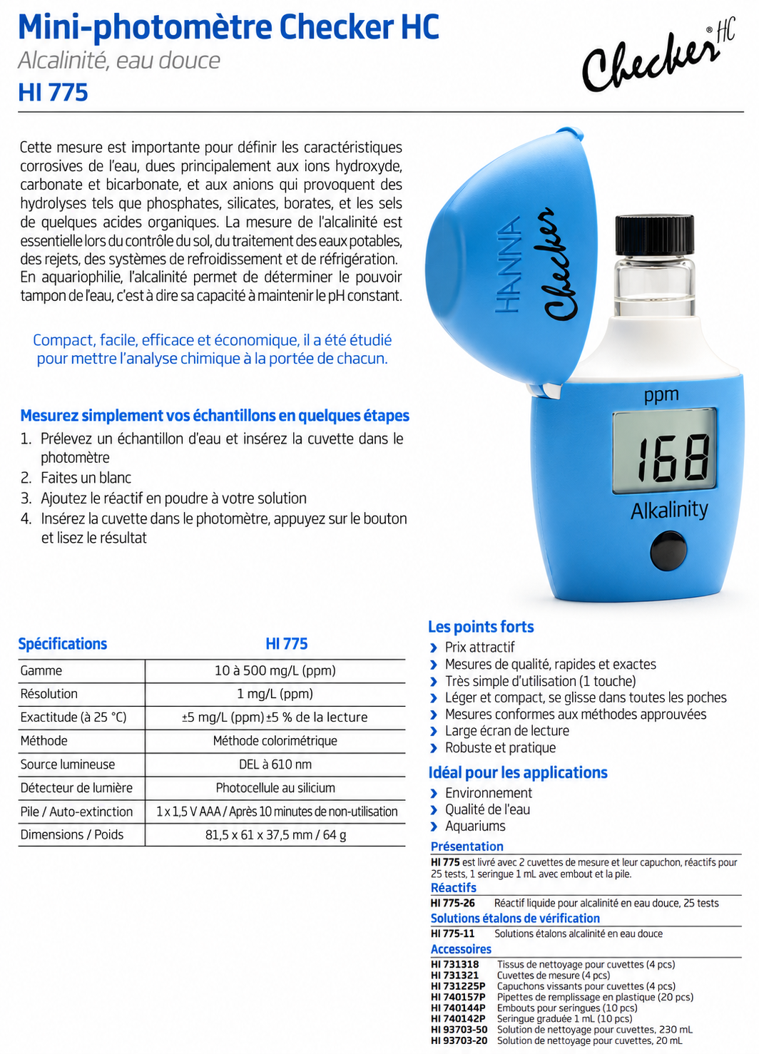hanna-hi775-checker-alcalinite-mini-photometre-special-eau-douce-pour-tester-l-alcalinite-jusqu-a-500-mg-l-1