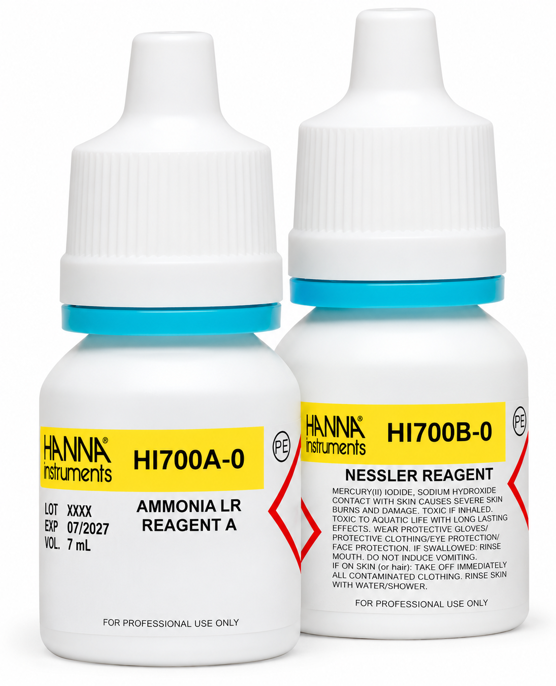 HANNA HI700-25 Réactifs pour ammoniaque, gamme étroite pour 25 tests