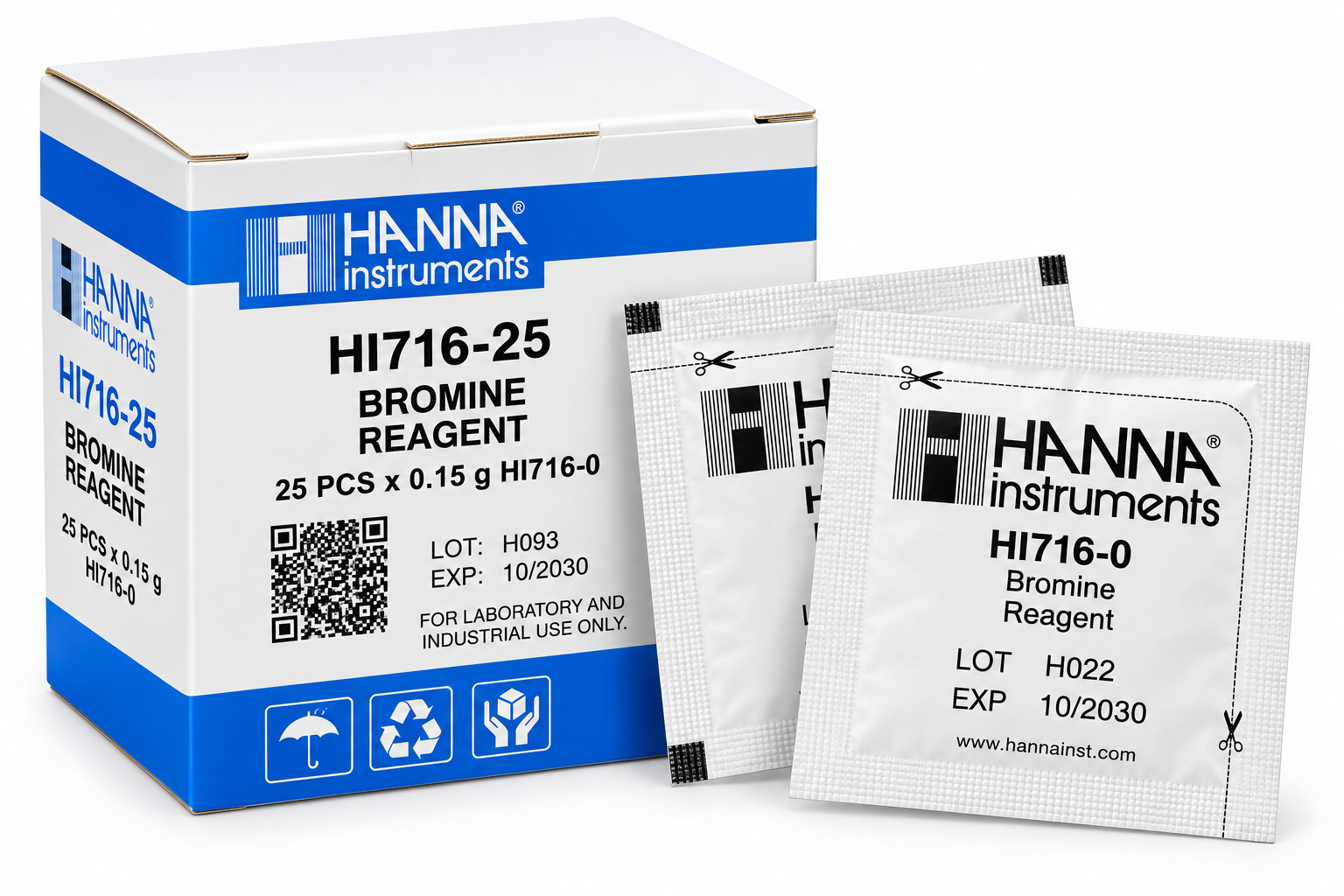 HANNA HI716-25 Réactifs pour brome, pour 25 tests