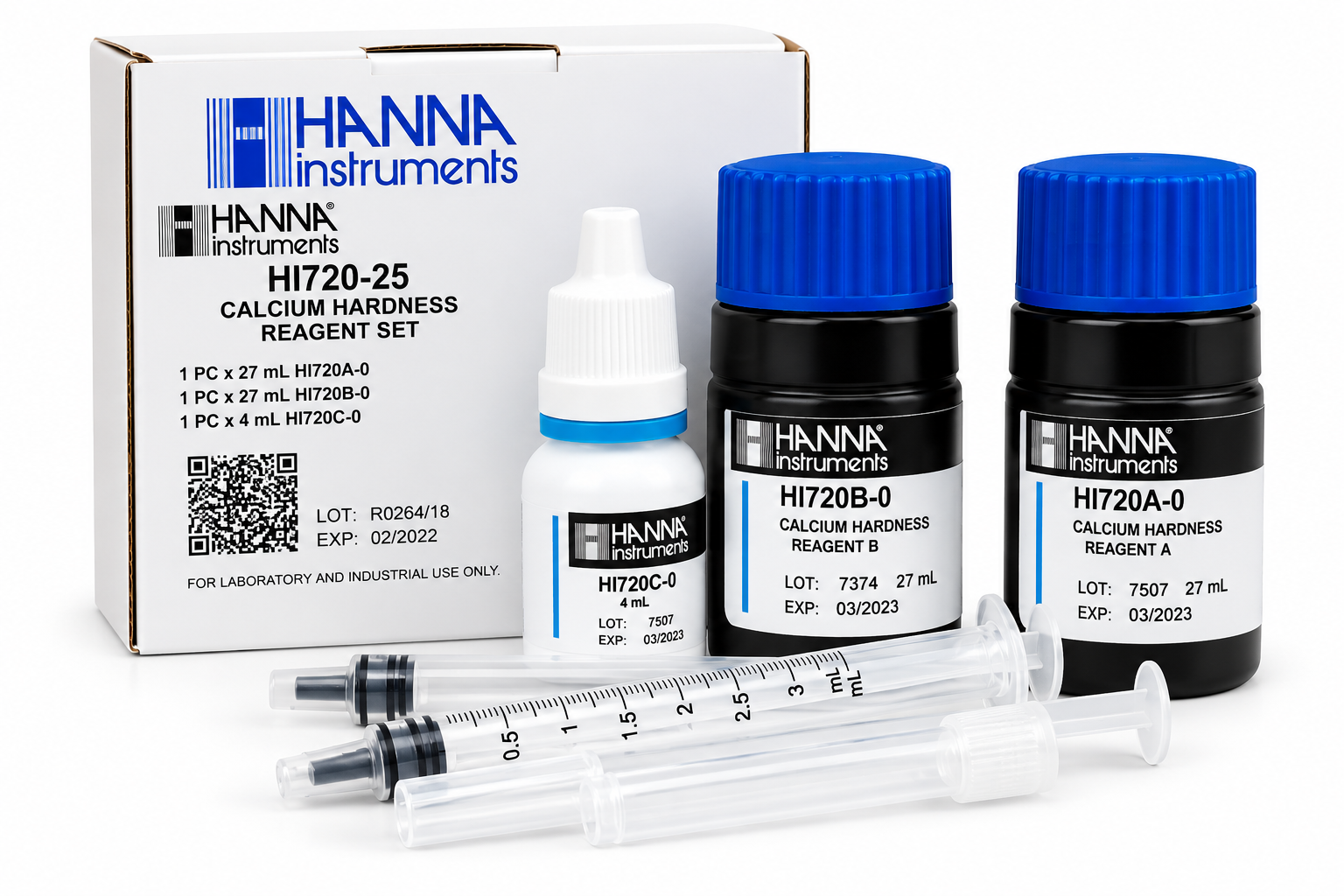 HANNA HI720-25 Réactifs pour dureté calcique pour 25 tests