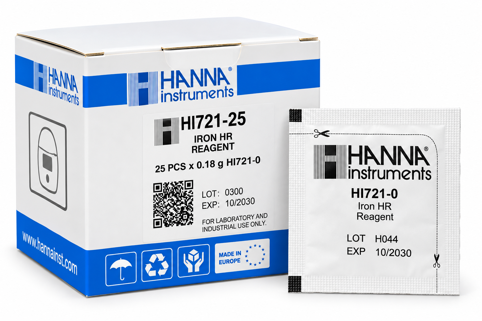 HANNA HI721-25 Réactifs pour fer pour 25 tests