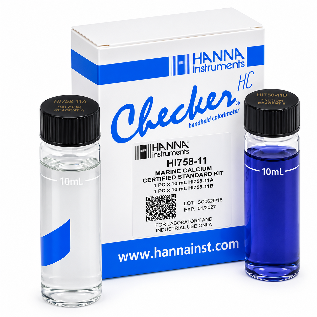 HANNA HI758-11 Solutions d\'étalonnage calcium à 0 et 400 mg/L (ppm)