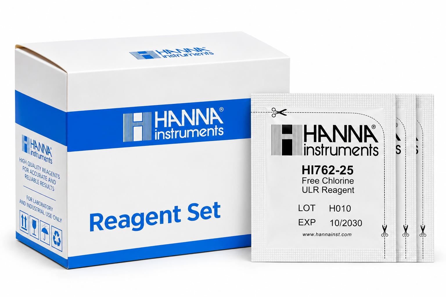 HANNA HI762-25 Réactifs pour traces de chlore libre, pour 25 tests