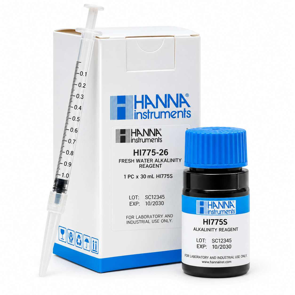 HANNA HI775-26 Réactif liquide pour alcalinité eau potable, pour 25 tests