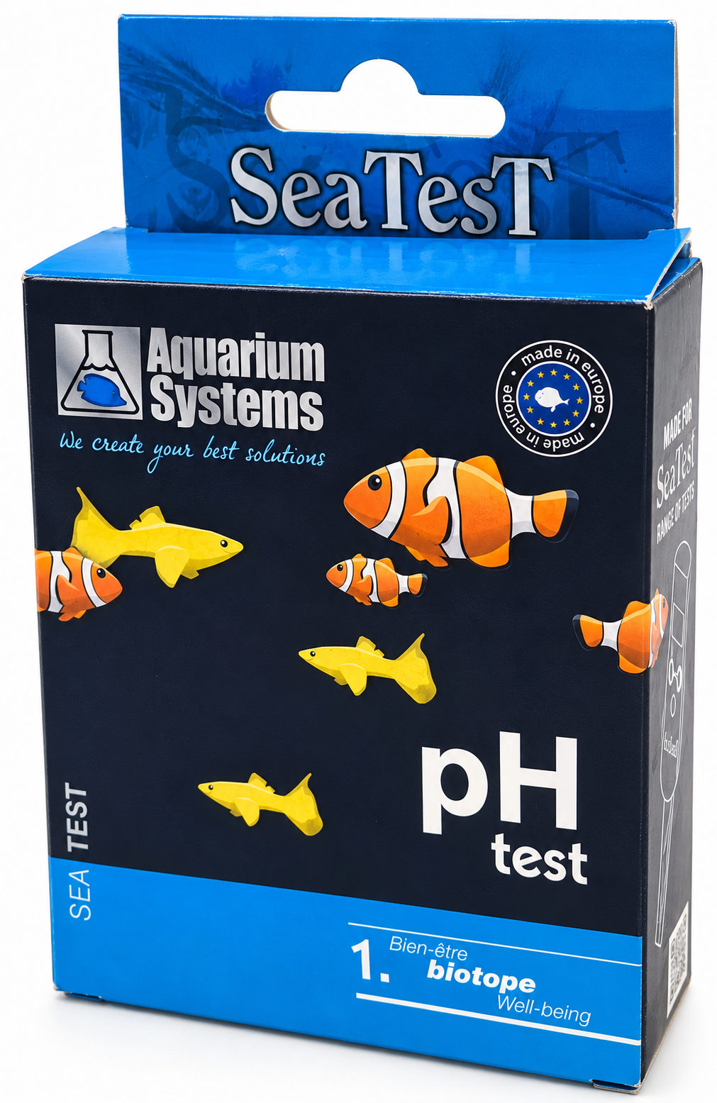 AQUARIUM SYSTEMS SeaTest pH analyse pH pour aquarium d\'eau douce, d\'eau de mer et bassin