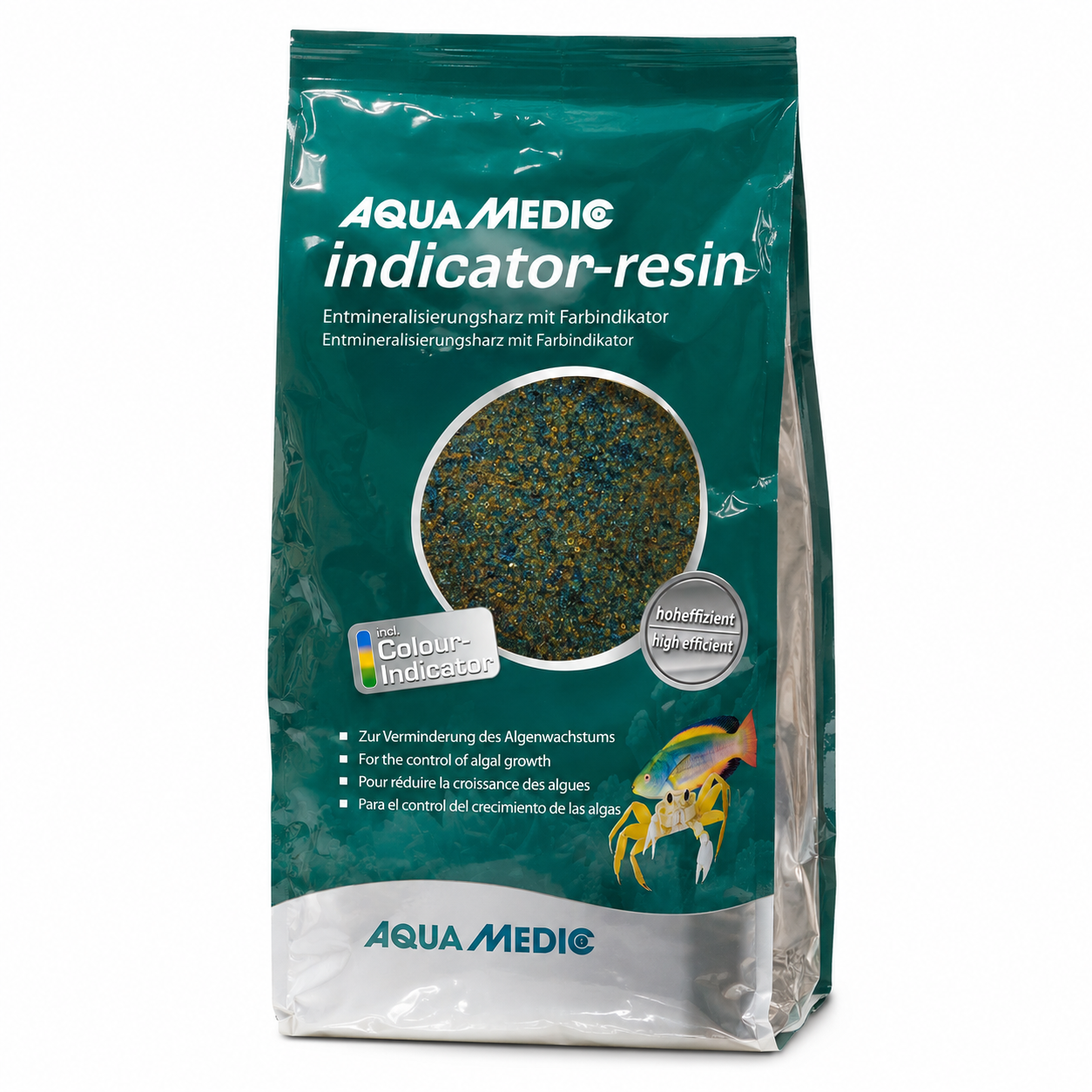 AQUA MEDIC Indicator-Resin 1 L résine de déminéralisation avec indicateur de couleur