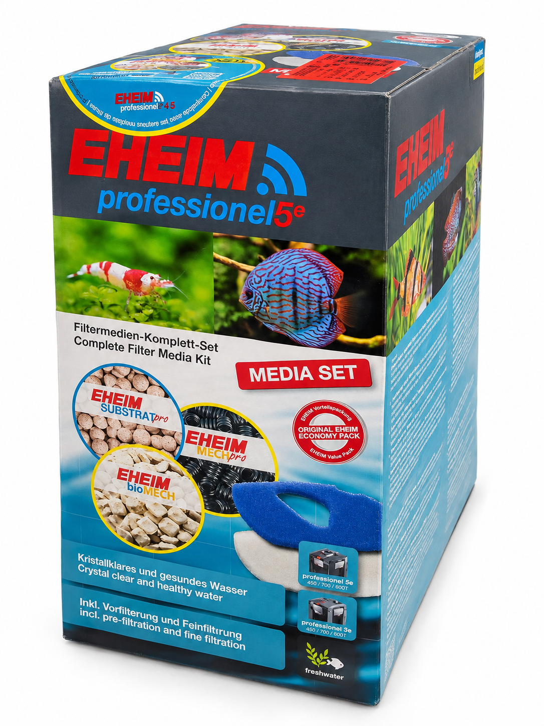 EHEIM MediaSet est un kit de masses filtrantes pour filtre professionel 4 2277, 2375 et 3e / 5e 2076, 2078 et 2178