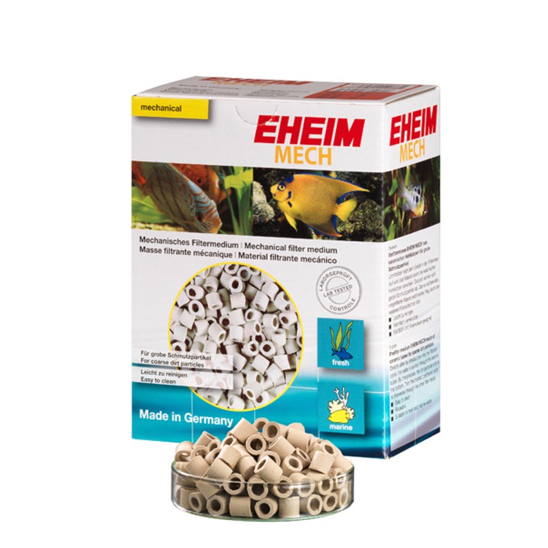 EHEIM Mech 1L réduit la quantité de matières en suspension dans le filtre