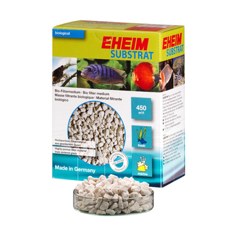 EHEIM Substrat 1L matériau de filtration biologique poreux en verre fritté