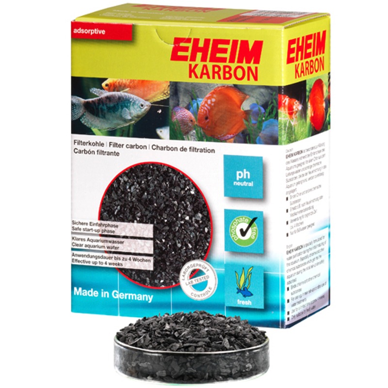 EHEIM Karbon 5L charbon actif pour l\'élimination des substances nocives dissoutes et les résidus médicamenteux