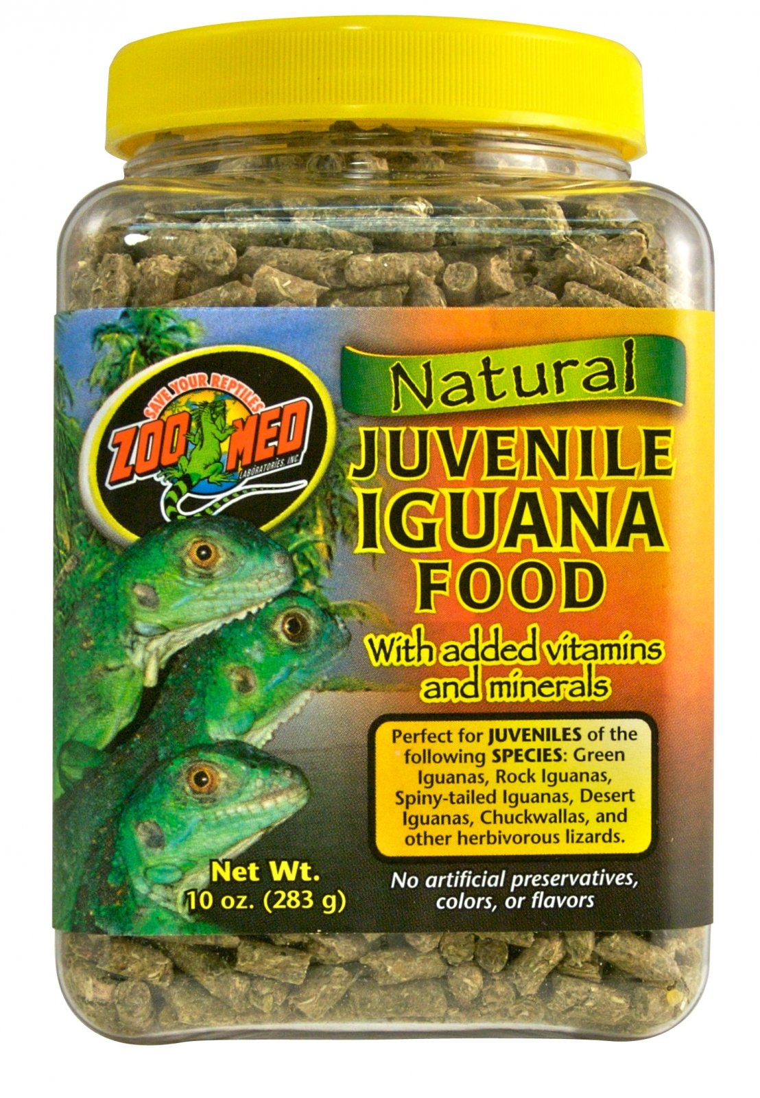 ZOOMED Natural Iguana juvénile 567 grs nourriture naturelle pour jeune Iguane avec vitamines et minéraux ajoutés