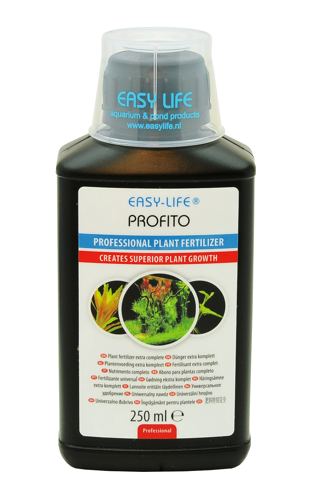 EASY-LIFE Profito 250ml engrais universelle complet pour plantes d\'aquarium. Pour 2500 litres d\'eau