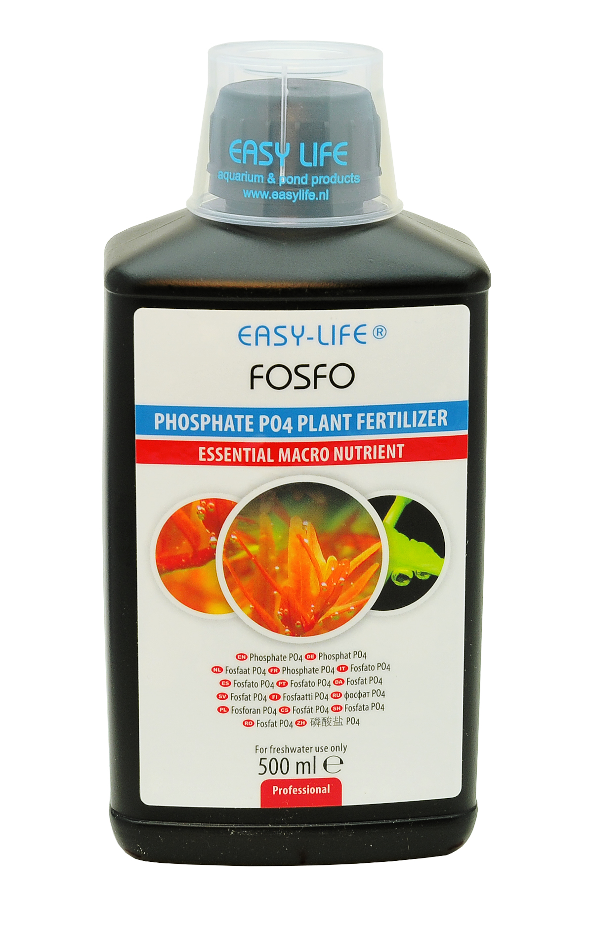 EASY-LIFE Fosfo 500ml pour le contrôle de la teneur en PO4 dans les aquariums plantés