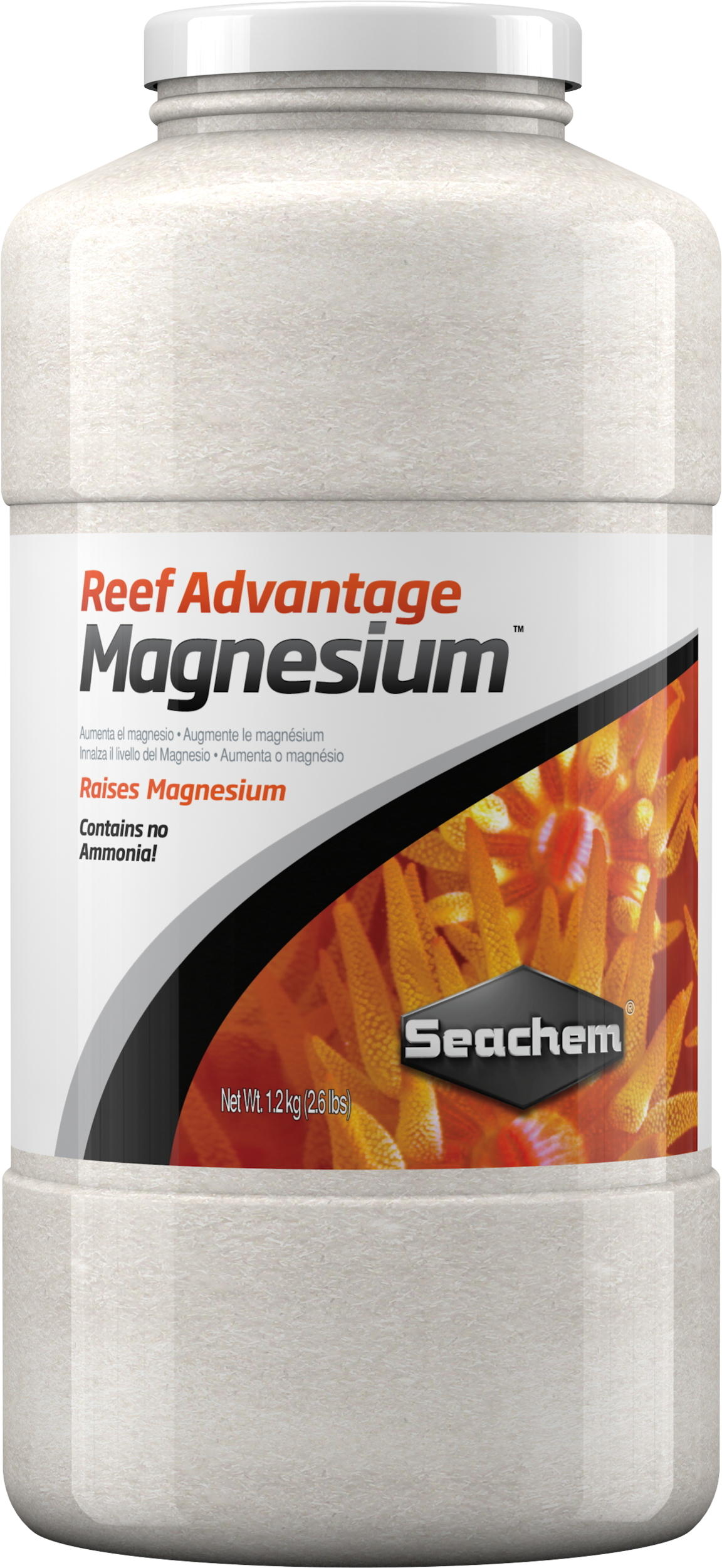SEACHEM Reef Advantage Magnesium 1,2 kg restaure le Magnesium à un niveau proche de l\'eau de mer naturelle