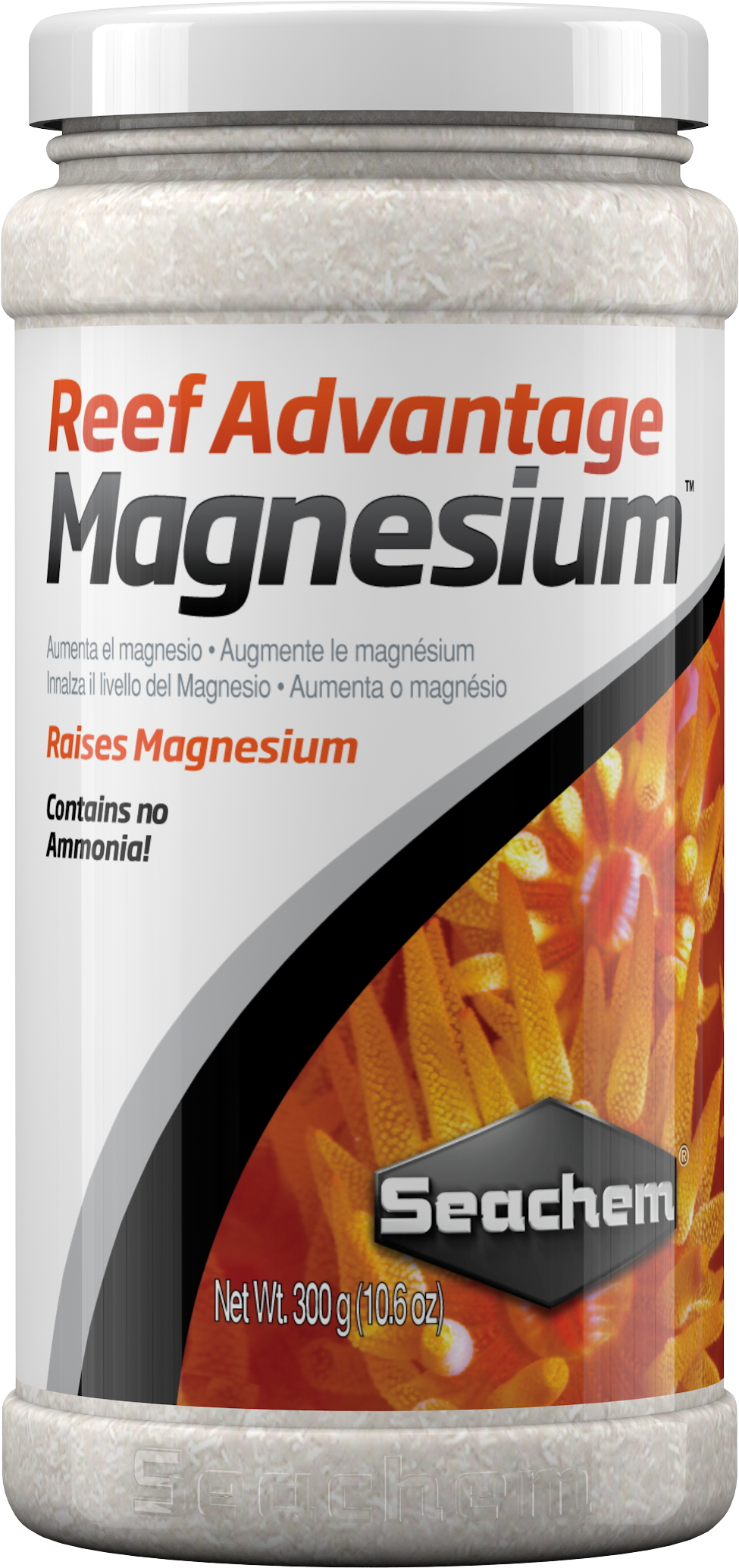 SEACHEM Reef Advantage Magnesium 300 gr. restaure le Magnesium à un niveau proche de l\'eau de mer naturelle