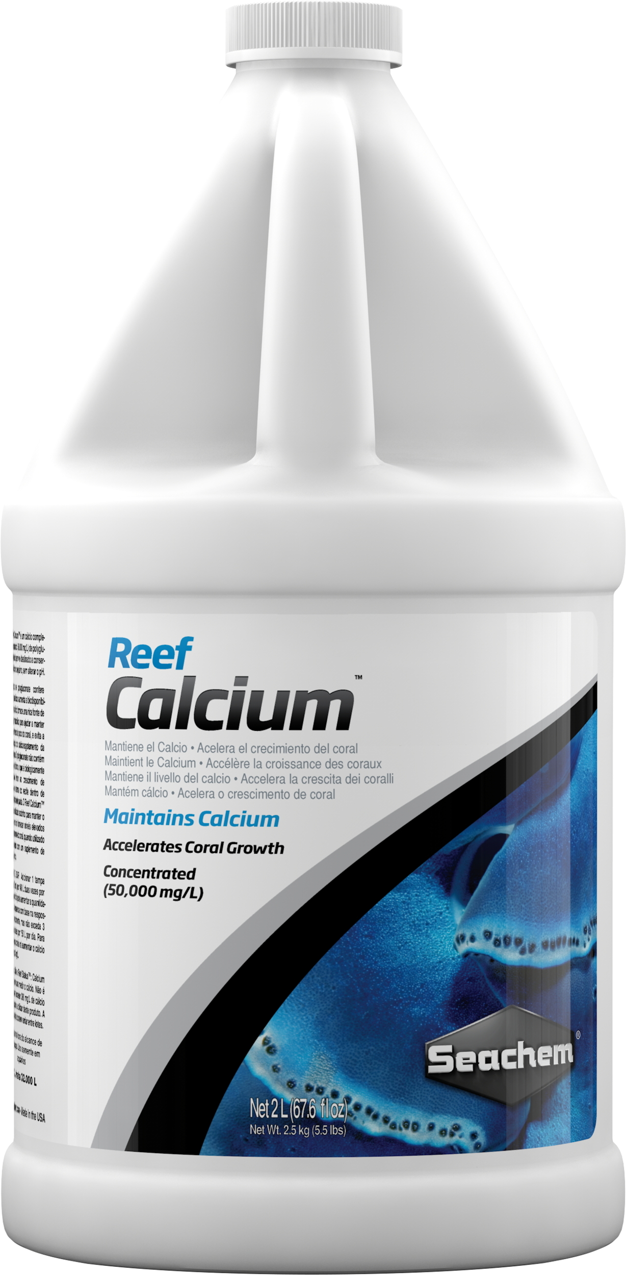 SEACHEM Reef Calcium 2 L maintient le Calcium en aquarium sans modifier le pH