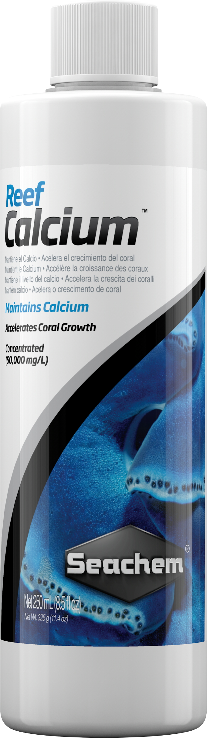 SEACHEM Reef Calcium 250ml maintient le Calcium en aquarium sans modifier le pH