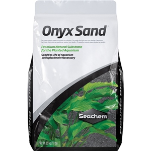 SEACHEM Onyx Sand 3,5 kg substrat nutritif et décoratif de couleur gris riche en carbonates pour aquarium d\'eau douce