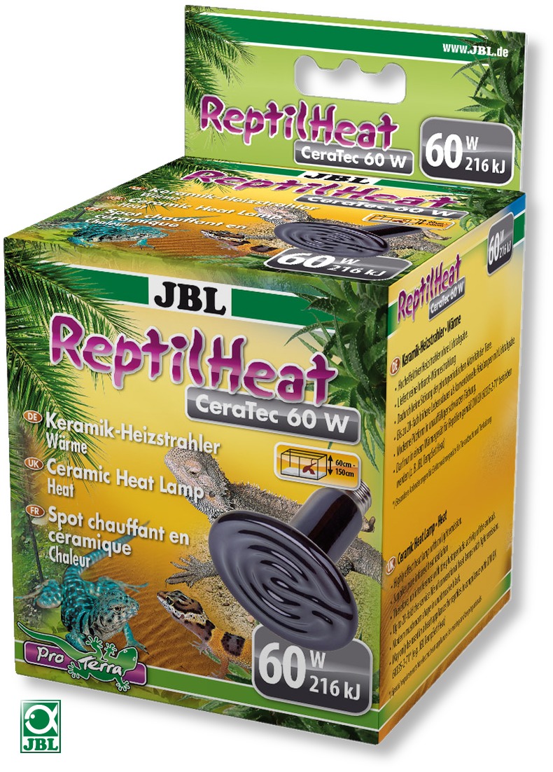 JBL ReptilHeat CeraTec 60w émetteur de chaleur en céramique pour terrariums