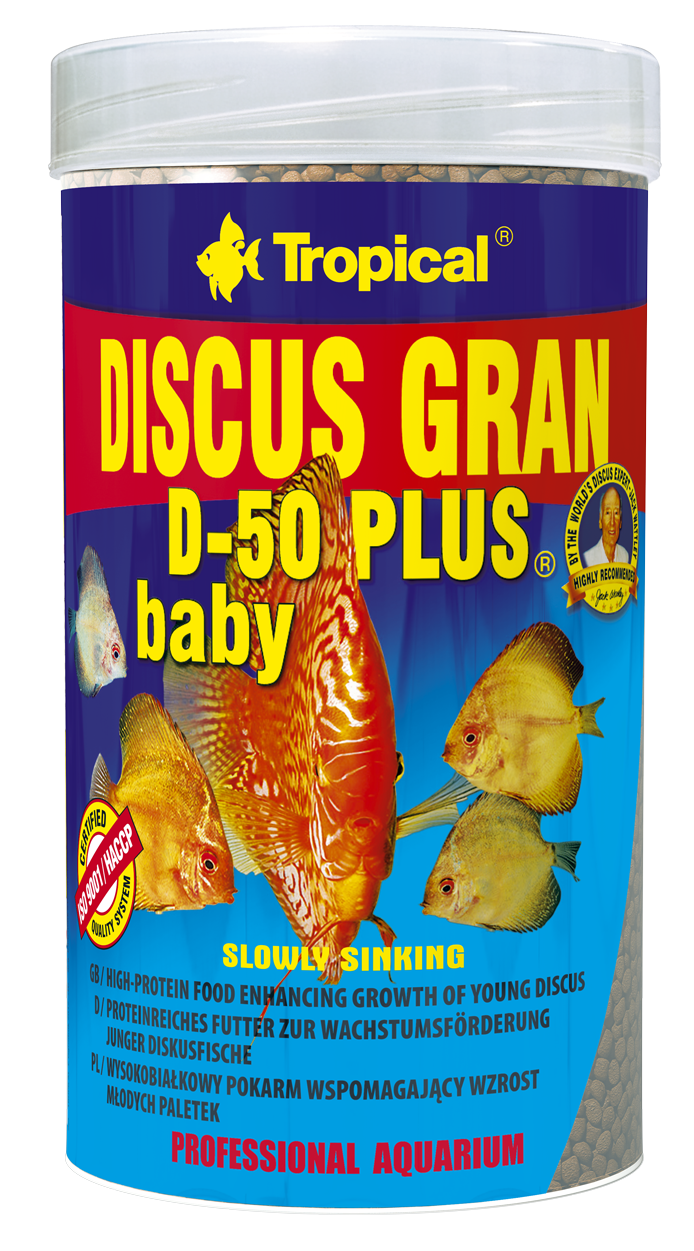 TROPICAL Discus Gran D-50 Plus Baby 250ml nourriture a haute teneur en protéines améliorant la croissance des jeunes discus