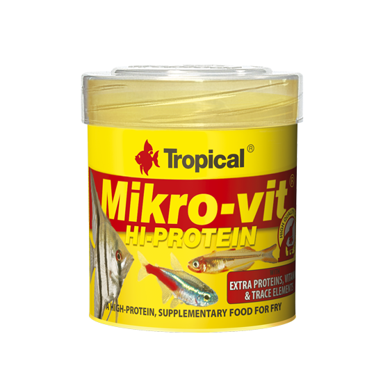 TROPICAL Mikrovit Hi-Protein 50ml nourriture à haute teneur en protéines, pour alevins