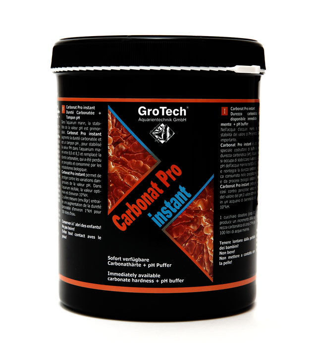 GROTECH Carbonat Pro Instant 1 Kg augmente la dureté carbonatée et stabilise le pH de l\'eau de mer