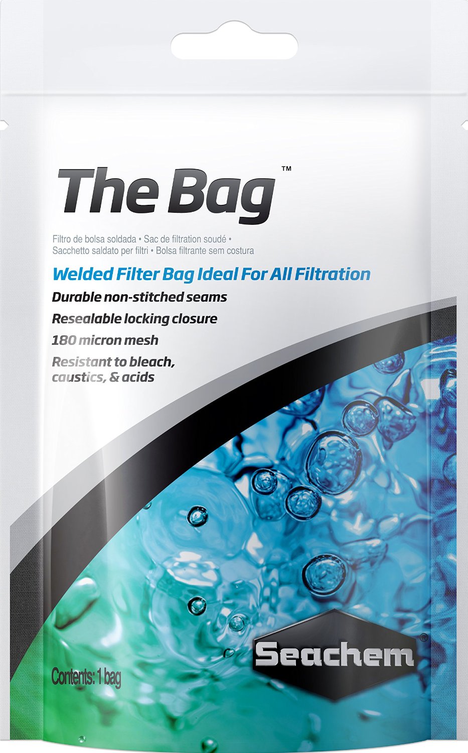 SEACHEM The Bag sac pour toutes masses de filtration 13 x 25 cm