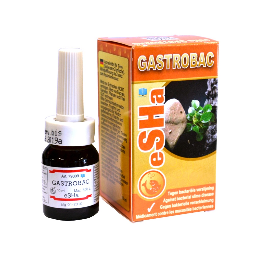ESHA Gastrobac 10 ml traitement anti-bactéries et anti-escargots pour aquarium d\'eau douce