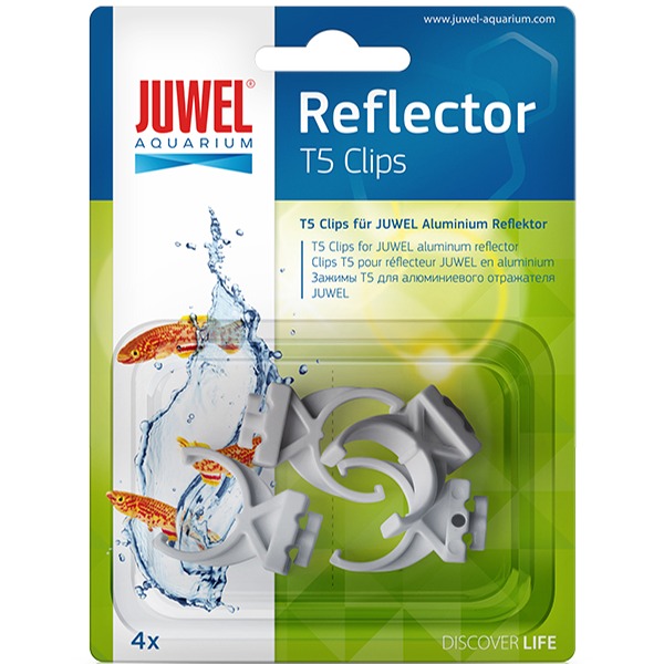JUWEL Lot de 4 clips de remplacement d. 16mm pour réflecteur T5 Juwel Réf Juwel 94030