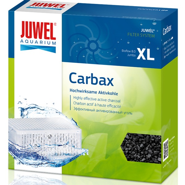 JUWEL Carbax XL masse filtrante à base de charbon super-actif pour filtre Juwel Bioflow 8.0 et Jumbo. Dimensions 14,8 x 14,8 x 5 cm