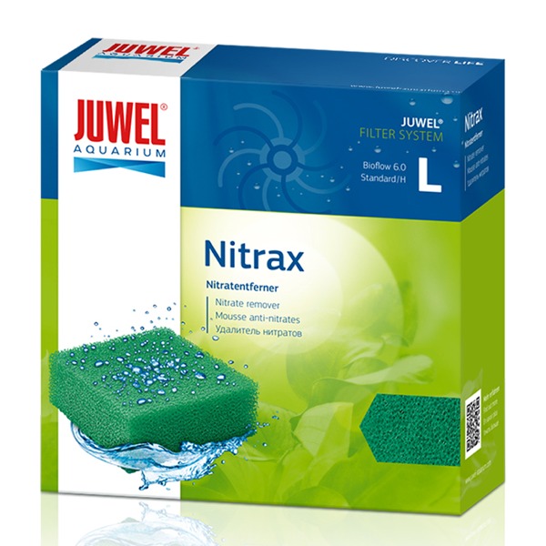 JUWEL Nitrax L bloc de mousse anti-nitrates pour filtre Juwel Bioflow 6.0 et Standard. Dimensions 12,5 x 12,5 x 5 cm